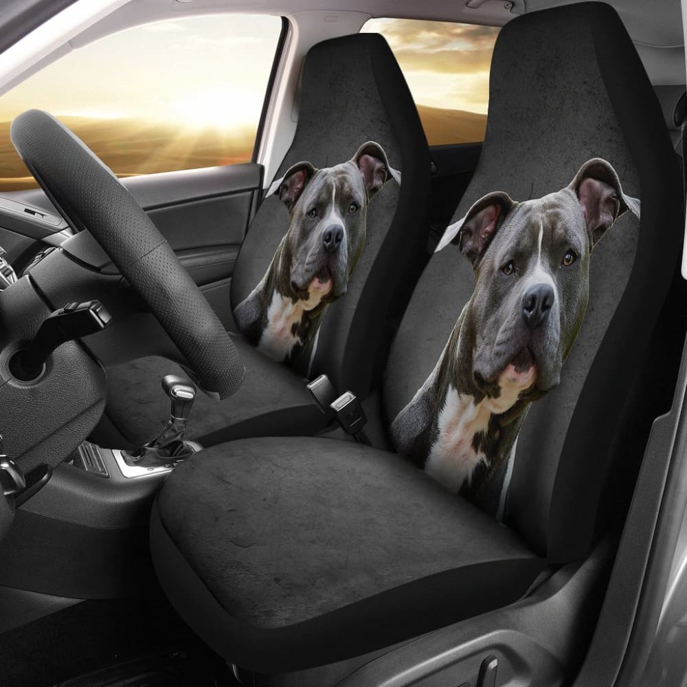Amazing Pit Bull Dog Print Car Seat Covers 210802
