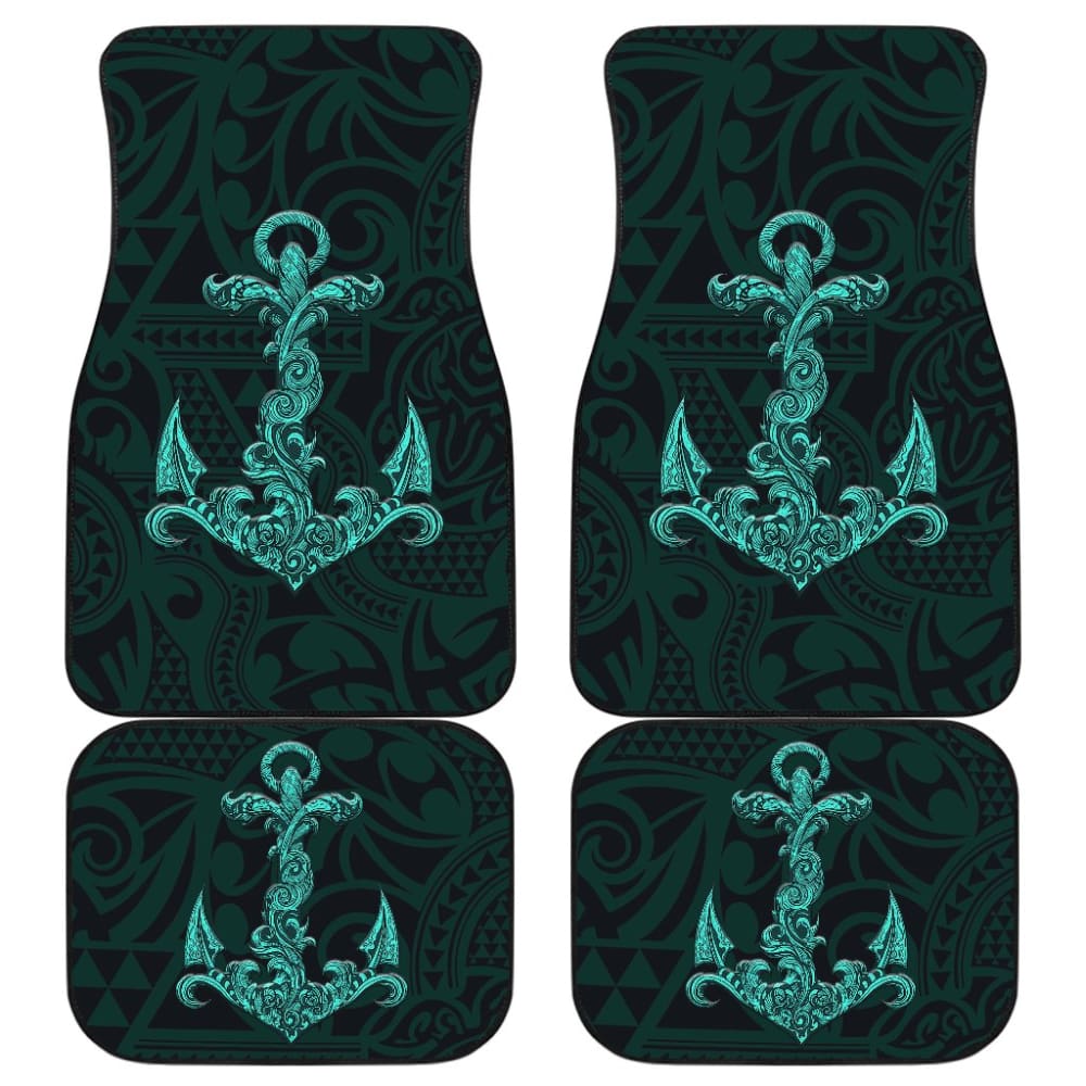 Amazing Poly Tribal Anchor Car Floor Mats 212004 - YourCarButBetter