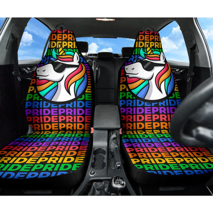 Amazing Pride LGBT Unicorn Car Seat Covers 210201 - YourCarButBetter