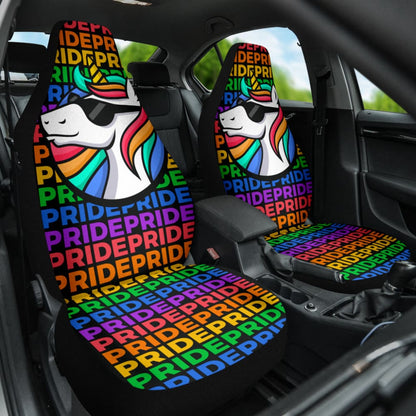 Amazing Pride LGBT Unicorn Car Seat Covers 210201 - YourCarButBetter