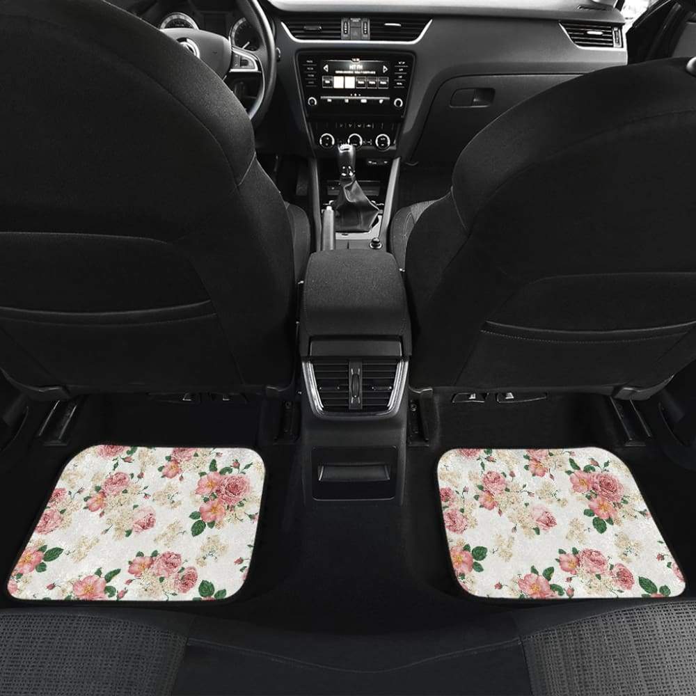 Amazing Rose Pattern Beautiful Car Floor Mats 212801 - YourCarButBetter