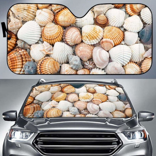 Amazing Sea Shells Auto Sun Shade Sea Lover 102507 - YourCarButBetter