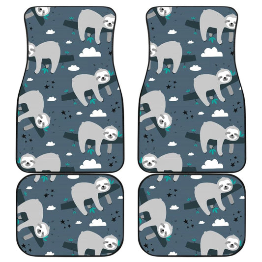 Amazing Sloth Everyday Is Lazy Car Floor Mats 211001 - YourCarButBetter