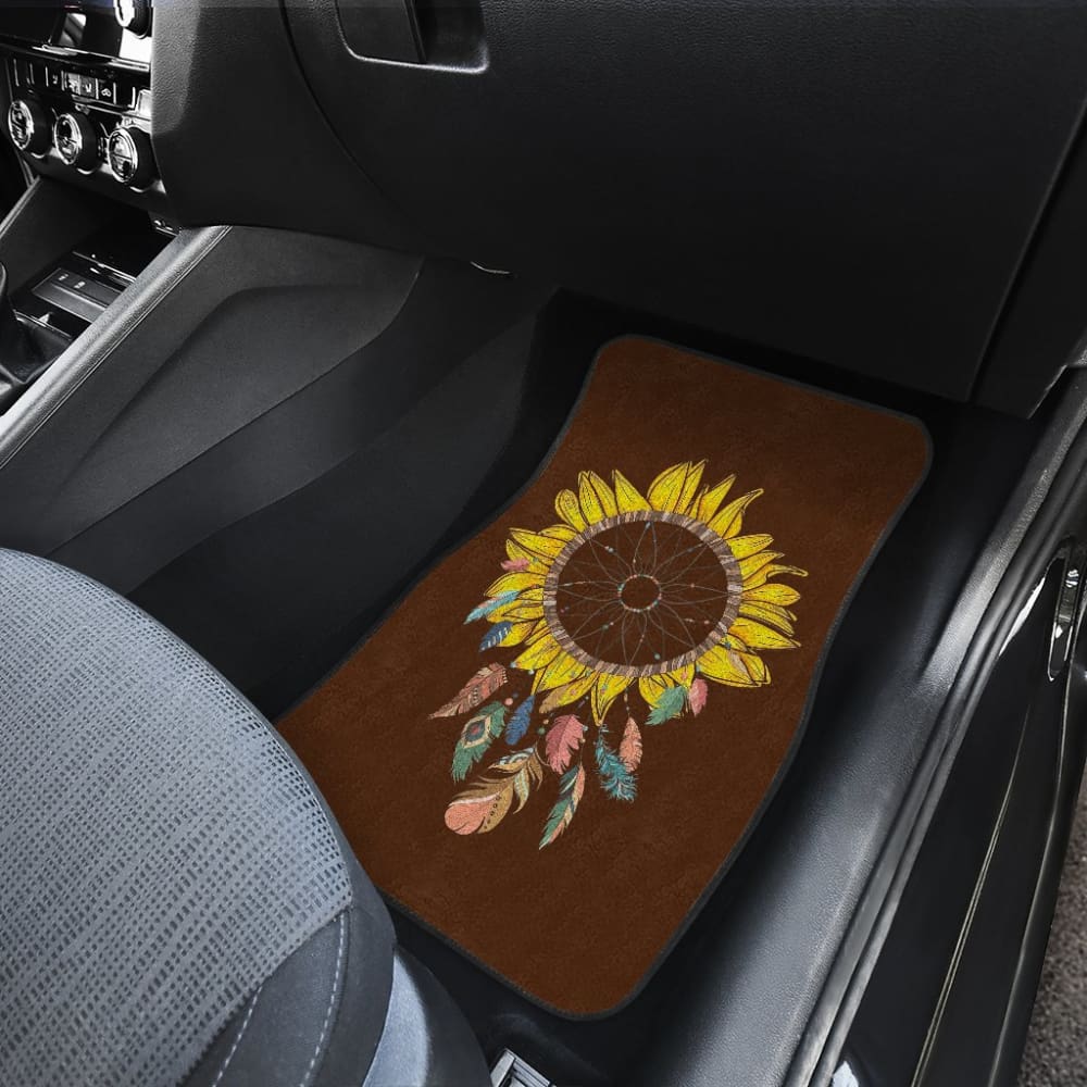 Amazing Sunflower Native Dreamcatcher Car Floor Mats 211501 - YourCarButBetter