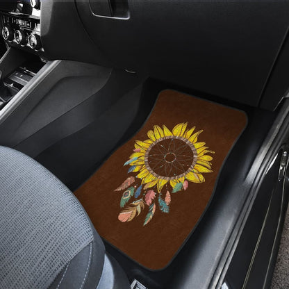Amazing Sunflower Native Dreamcatcher Car Floor Mats 211501 - YourCarButBetter
