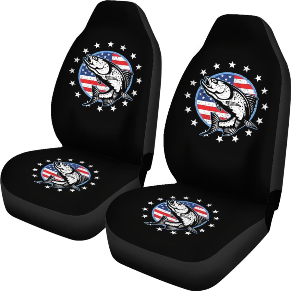 Amazing Trout Fish for Fishing Lovers Car Seat Covers 211804 - YourCarButBetter
