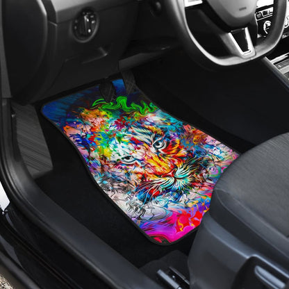 Amazing Wild Colorful Tiger Car Floor Mats 211302