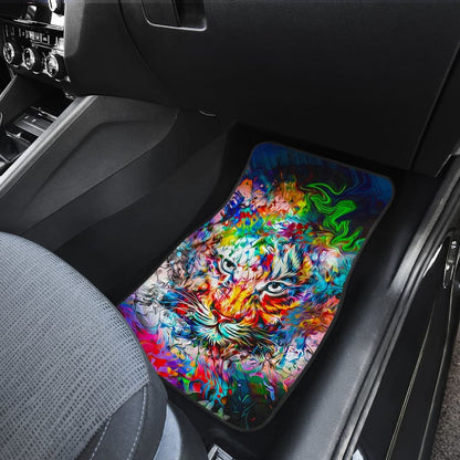 Amazing Wild Colorful Tiger Car Floor Mats 211302