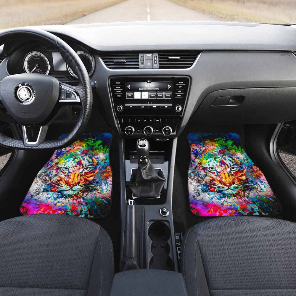 Amazing Wild Colorful Tiger Car Floor Mats 211302