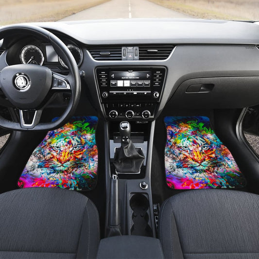 Amazing Wild Colorful Tiger Car Floor Mats 211302
