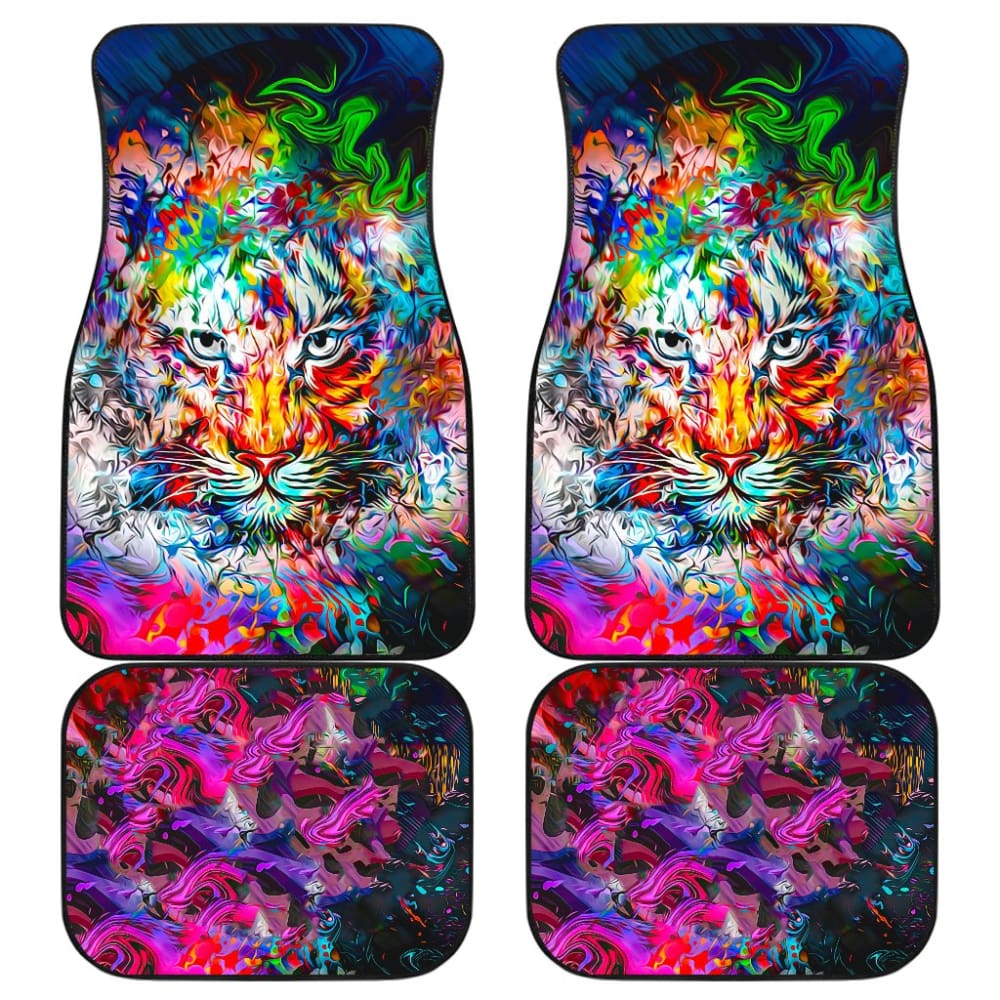 Amazing Wild Colorful Tiger Car Floor Mats 211302