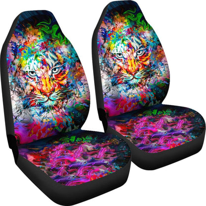 Amazing Wild Colorful Tiger Car Seat Covers 211302