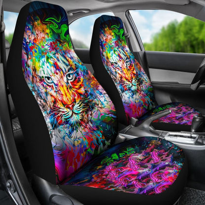 Amazing Wild Colorful Tiger Car Seat Covers 211302