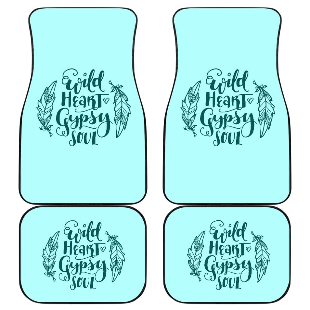 Amazing Wild Heart Gypsy Soul Ombre Car Floor Mats 210305 - YourCarButBetter