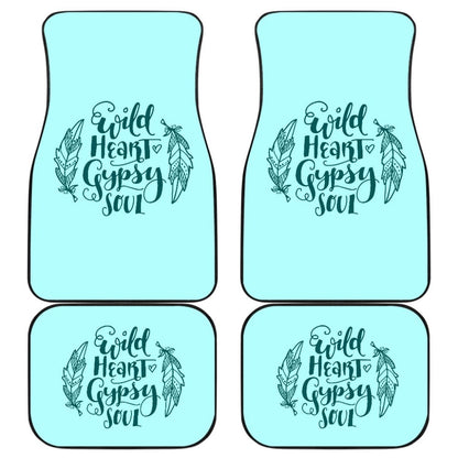 Amazing Wild Heart Gypsy Soul Ombre Car Floor Mats 210305 - YourCarButBetter