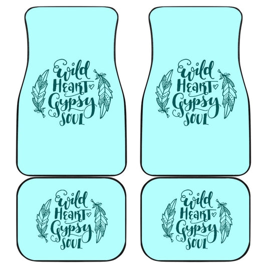 Amazing Wild Heart Gypsy Soul Ombre Car Floor Mats 210305 - YourCarButBetter