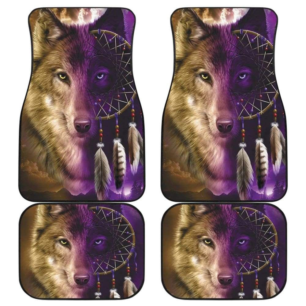 Amazing Wolf Dream Catcher Car Floor Mats 212002