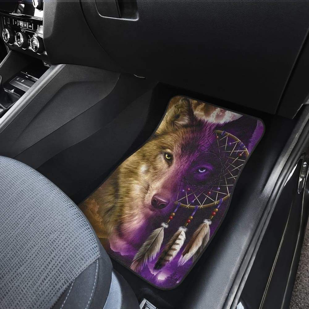 Amazing Wolf Dream Catcher Car Floor Mats 212002