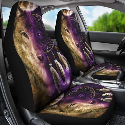 Amazing Wolf Dream Catcher Car Seat Covers 212002