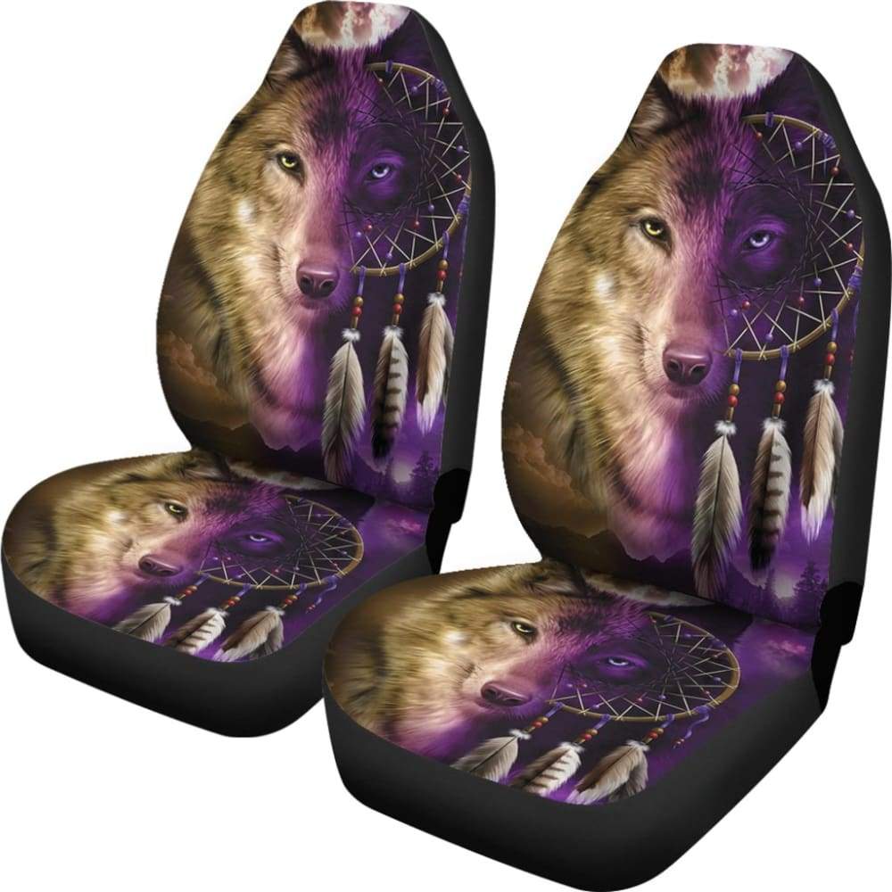 Amazing Wolf Dream Catcher Car Seat Covers 212002