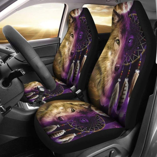 Amazing Wolf Dream Catcher Car Seat Covers 212002