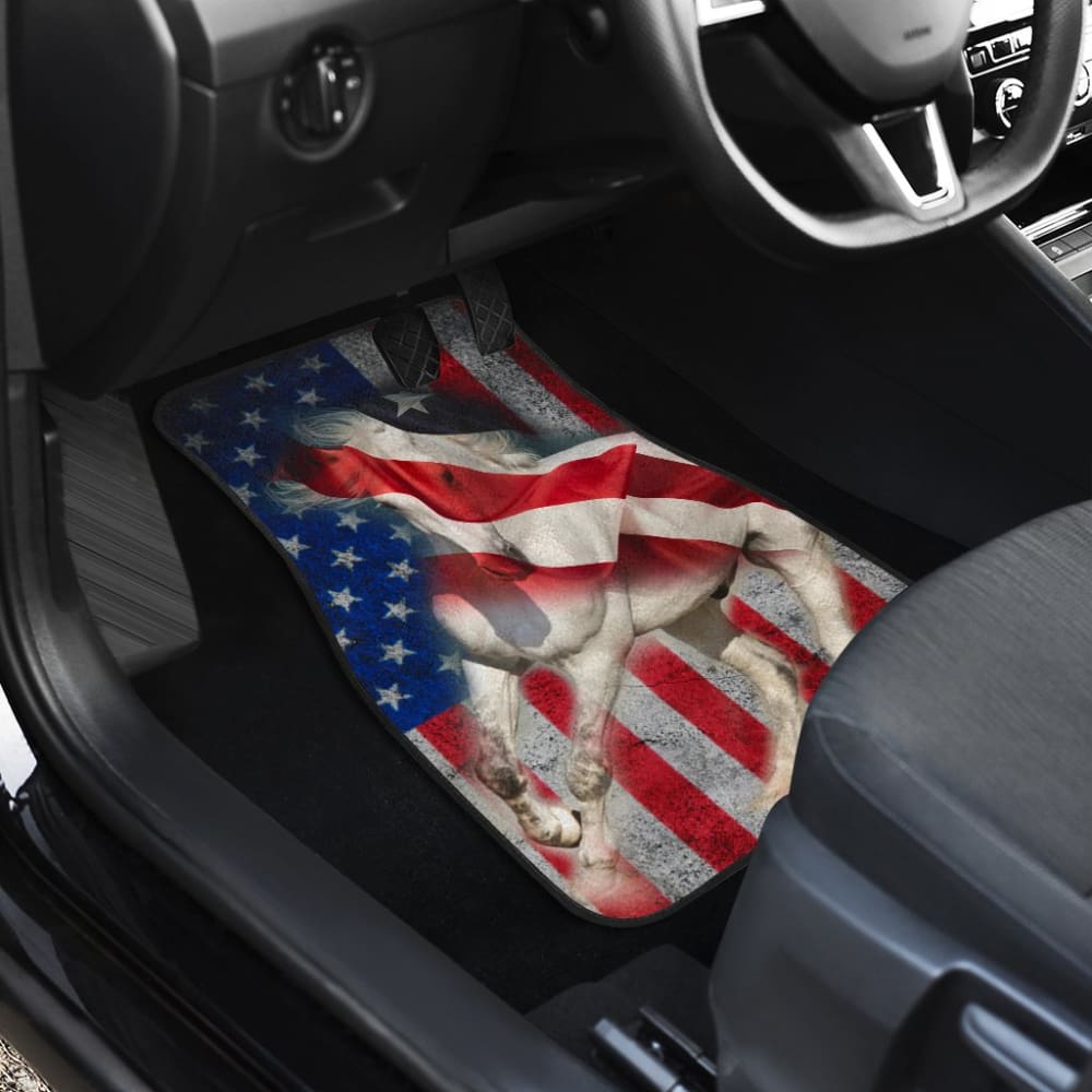 American Flag Big Horse All Protective Car Floor Mats 211103