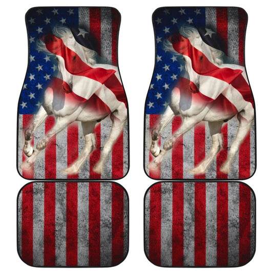 American Flag Big Horse All Protective Car Floor Mats 211103
