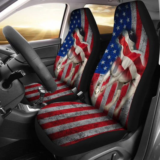 American Flag Big Horse All Protective Car Seat Covers 211103