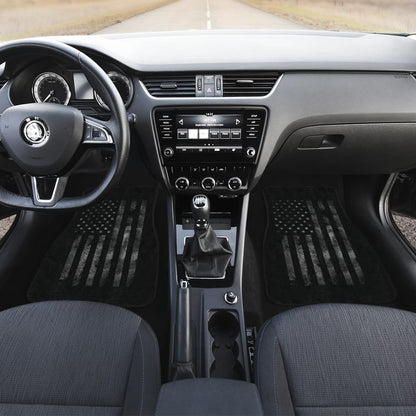 American Flag Black Car Floor Mats 212304 - YourCarButBetter