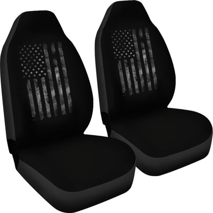 American Flag Black Car Seat Covers 212304 - YourCarButBetter