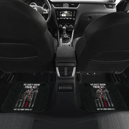 American Flag Soldier We Don’t Know Them All But We Owe Them All Patriotic Car Floor Mats 210206 - YourCarButBetter