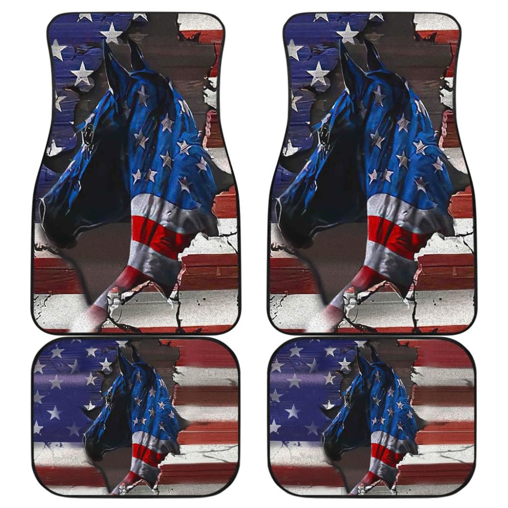 American Horse Amazing Gift for Horse Lovers Car Floor Mats 210506 - YourCarButBetter