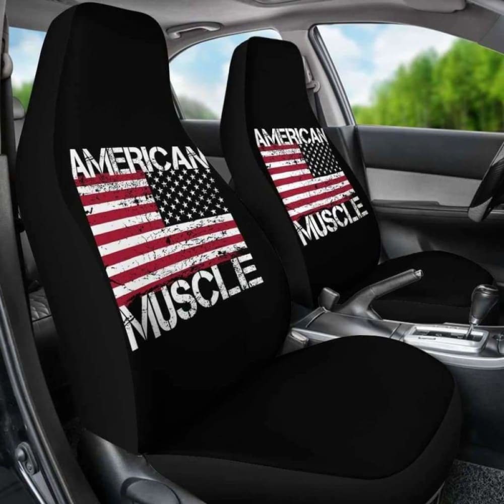 American Muscle Flag Car Seat Covers 203011