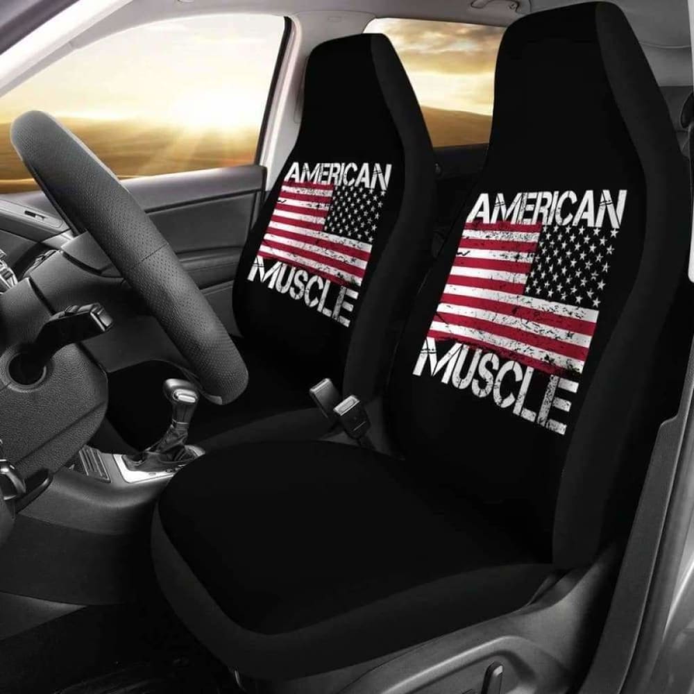 American Muscle Flag Car Seat Covers 203011