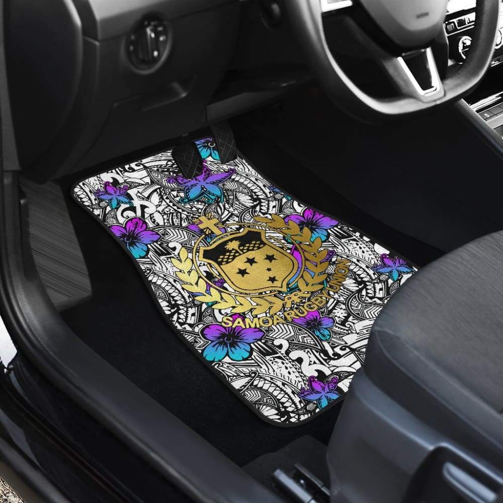 American Samoa Car Floor Mats Hibiscus The Flowers Of Ocean 211904 - YourCarButBetter