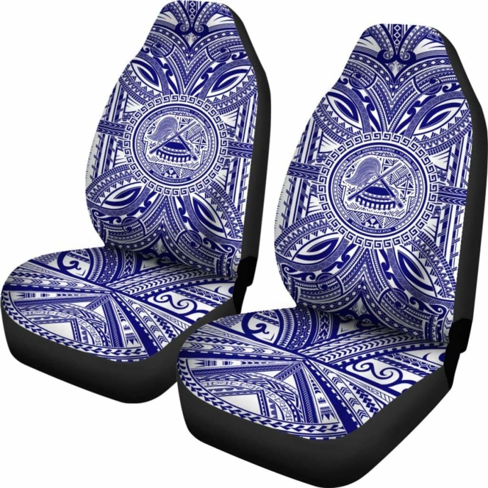 American Samoa Car Seat Cover - American Samoa Coat Of Arms Polynesian Flag Color 105905 - YourCarButBetter