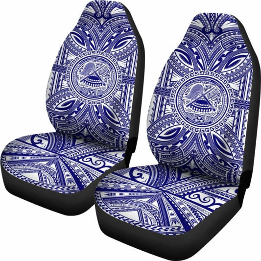 American Samoa Car Seat Cover - American Samoa Coat Of Arms Polynesian Flag Color 105905 - YourCarButBetter