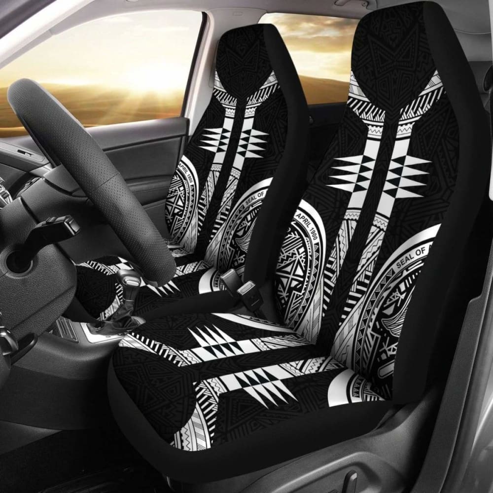American Samoa Car Seat Covers - American Samoa Black Armor Tattoo - 11 174914 - YourCarButBetter