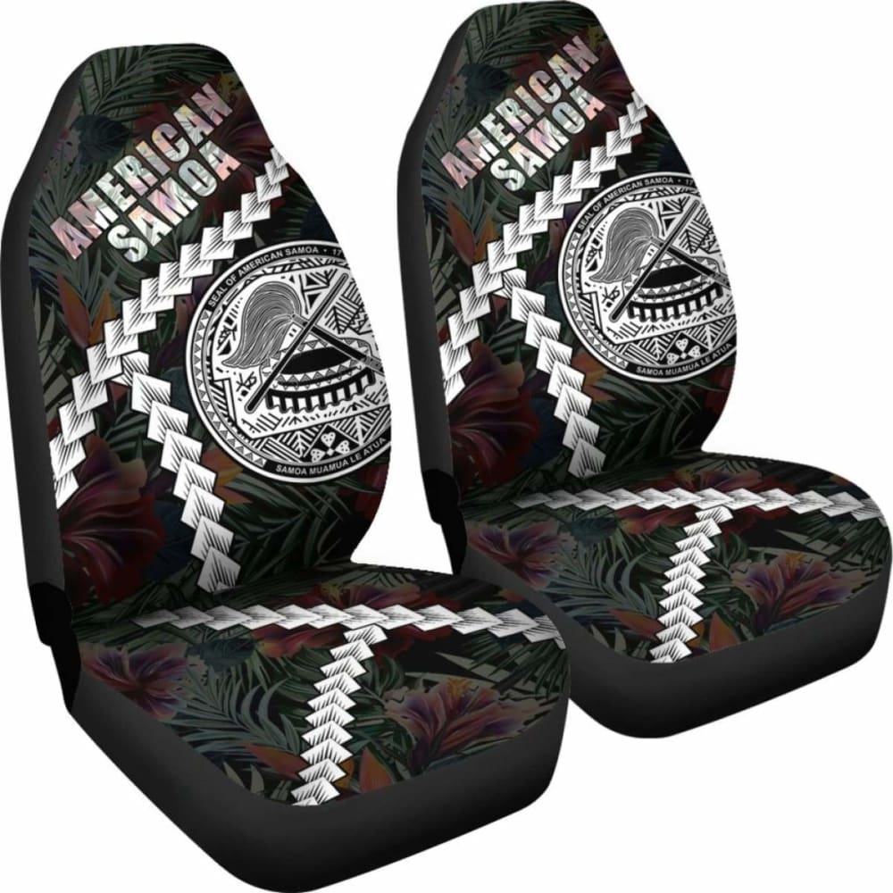 American Samoa Car Seat Covers - Chain Polynesian - 105905 - YourCarButBetter