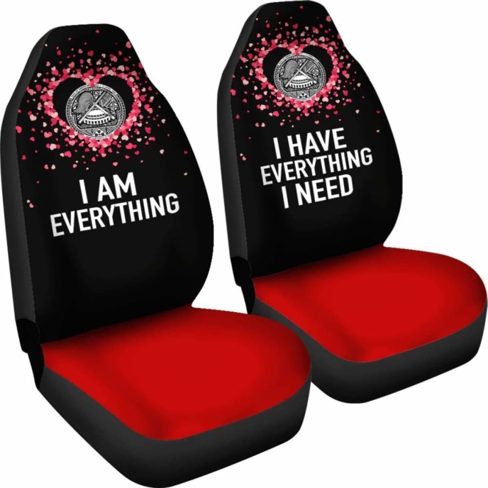 American Samoa Car Seat Covers Couple Valentine Everthing I Need 105905 - YourCarButBetter