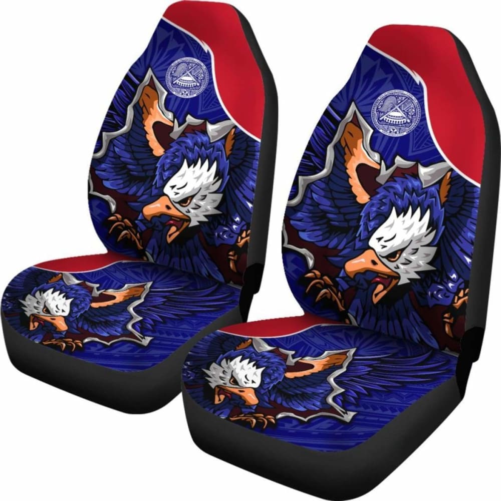 American Samoa Car Seat Covers - Eagle Style Polynesian Patterns - 105905 - YourCarButBetter