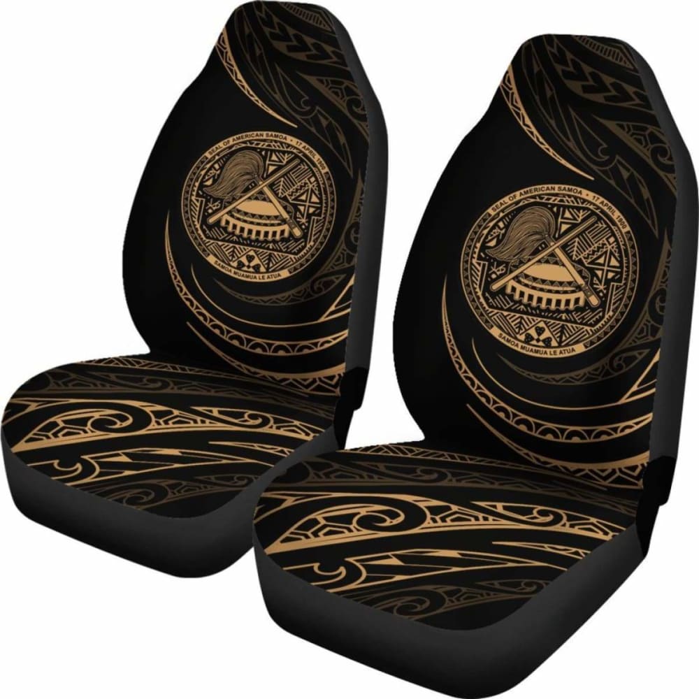 American Samoa Car Seat Covers - Gold - Frida Style - 105905 - YourCarButBetter