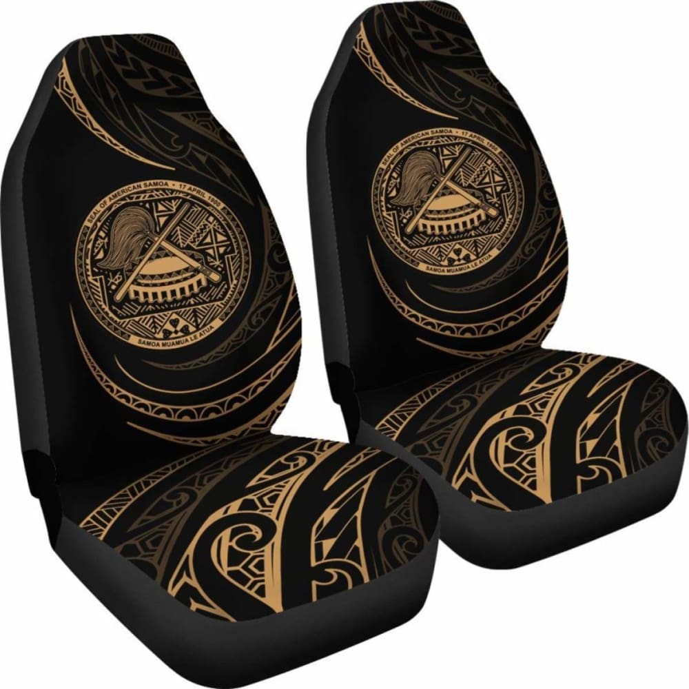 American Samoa Car Seat Covers - Gold - Frida Style - 105905 - YourCarButBetter