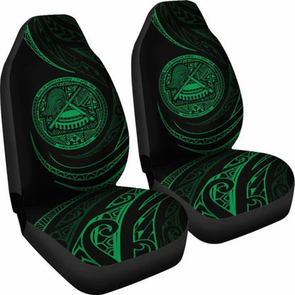 American Samoa Car Seat Covers - Green - Frida Style - 105905 - YourCarButBetter