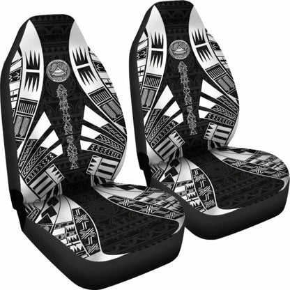American Samoa Car Seat Covers - Polynesian Tattoo Black - 9 174914 - YourCarButBetter