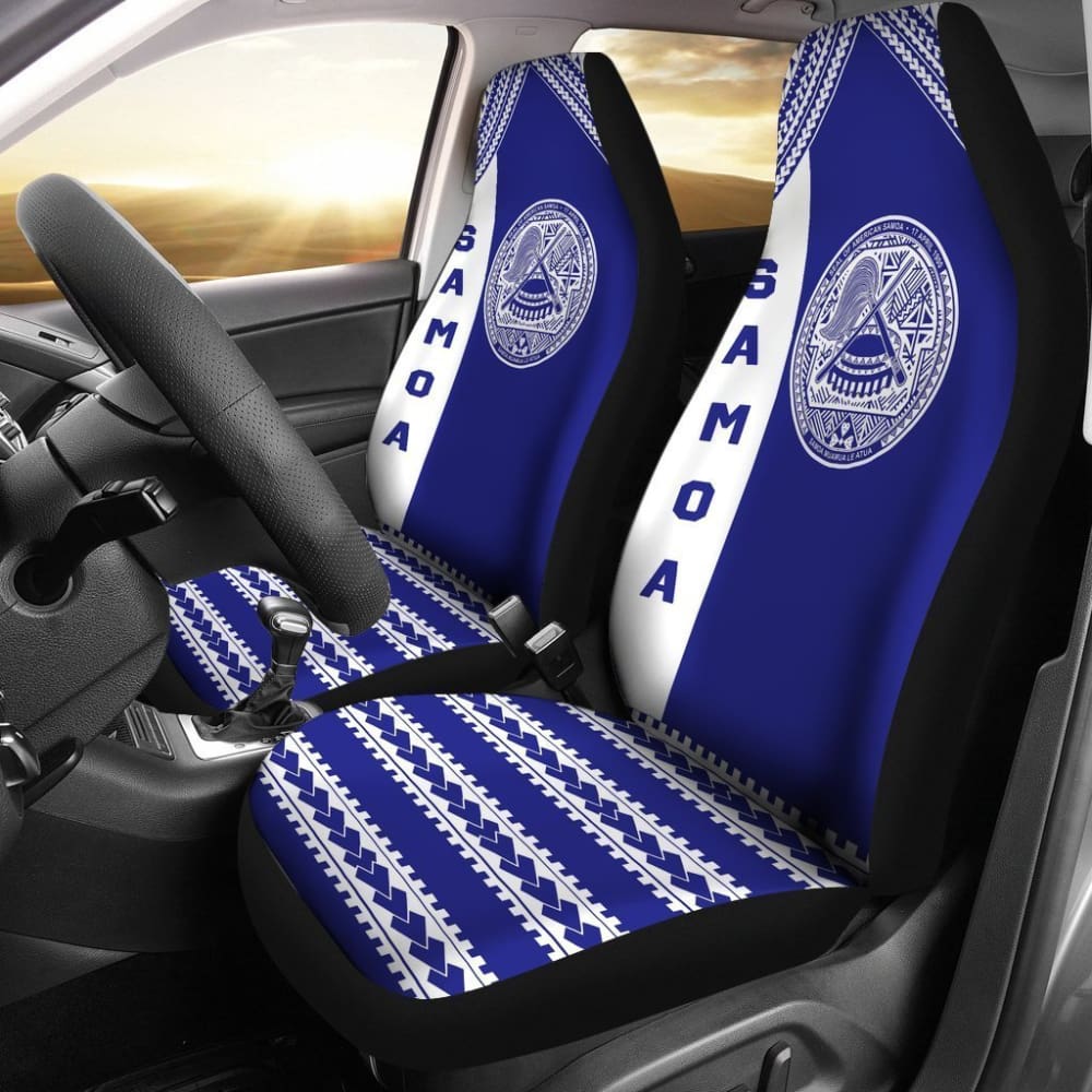American Samoa Car Seat Covers - American Samoa Seal Blue - 093223 - YourCarButBetter