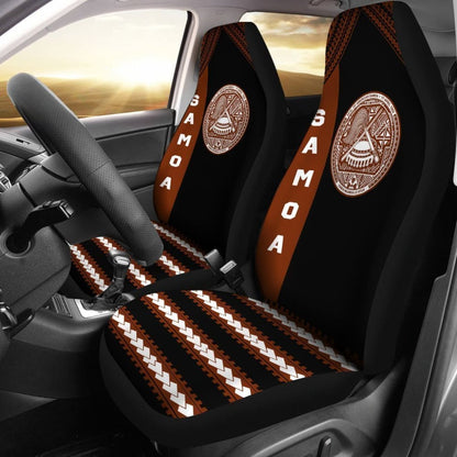 American Samoa Car Seat Covers - American Samoa Seal Brown - 093223 - YourCarButBetter