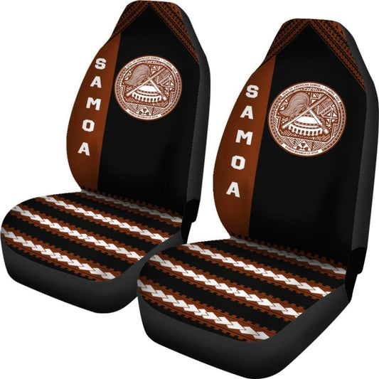 American Samoa Car Seat Covers - American Samoa Seal Brown - 093223 - YourCarButBetter