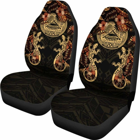 American Samoa Car Seat Covers - American Samoa Seal Lizard Hibiscus - 232125 - YourCarButBetter