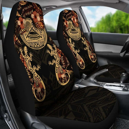 American Samoa Car Seat Covers - American Samoa Seal Lizard Hibiscus - 232125 - YourCarButBetter